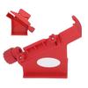 Adjustable Fletching Jig ABS Magnetic Straight Helix Fletching Jig with Clamps for Archery Arrow Red