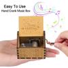 Classical New Year Wooden Music Box Merry Christmas Musical Boxes Hand Crank