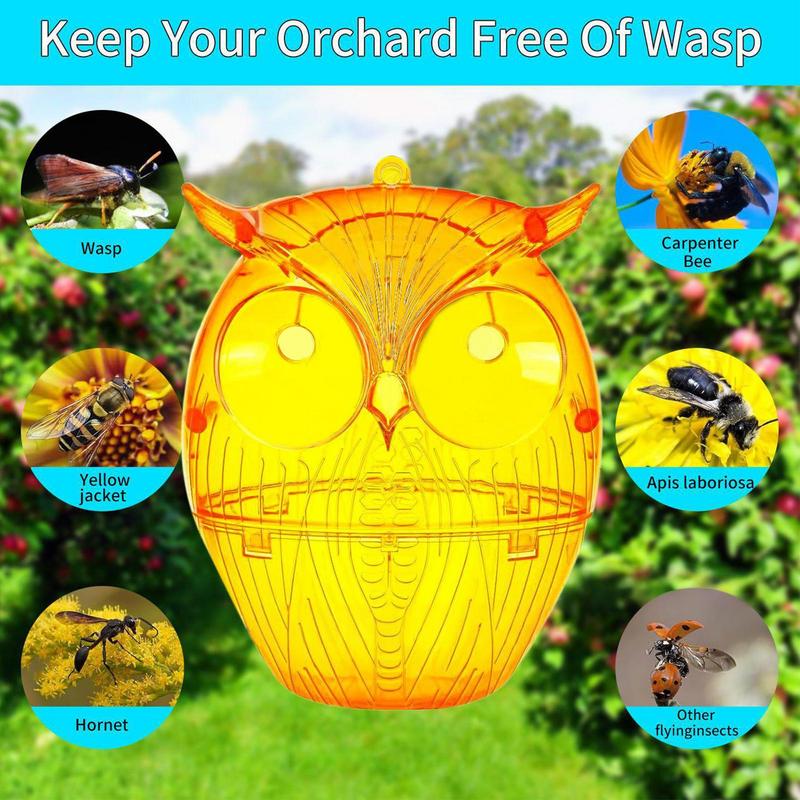 Wasp Catcher Bee Trap 2X Ecologic Reusable Repeller For Control Yellow Jacket Home Patio Yard Camping Garage