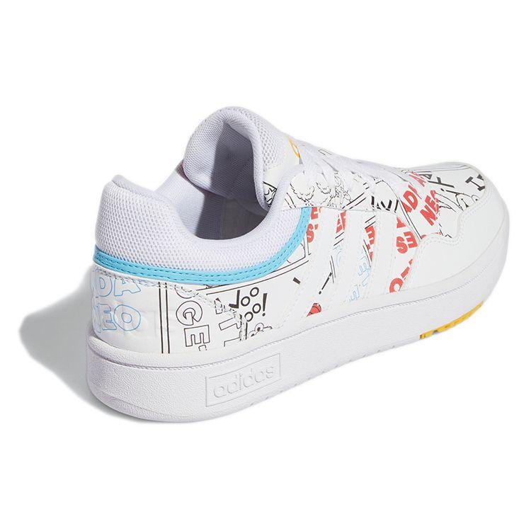 Adidas Neo Hoops 3.0 Comfortable Sesame Street Collaboration Slip Resistant Durable Low Top Skate Shoes Women sneaker White GW6990