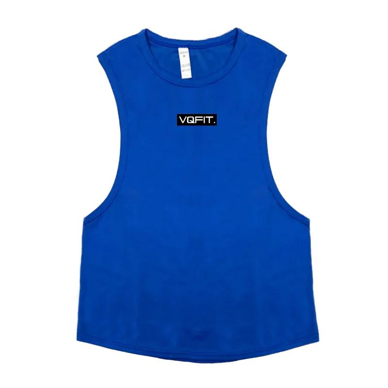 

Do The Work Mesh Тренажерный зал Спортивный мужской Бодибилдинг Фитнес Тренировки Летняя мода Повседневная дышащая быстросохнущая сетчатая майка с принтом M синий