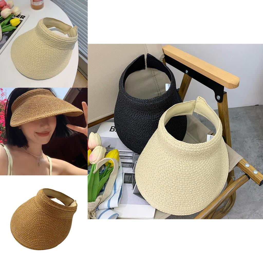 Summer Womens Straw Sun Hat With Large Brim And Uv Protection For Casual Travel And Beachwear