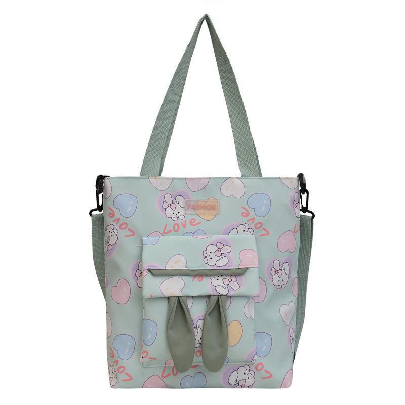 Women's Bag Large-capacity Student Shoulder Bag New Tutoring Bag Sweet Messenger Bag