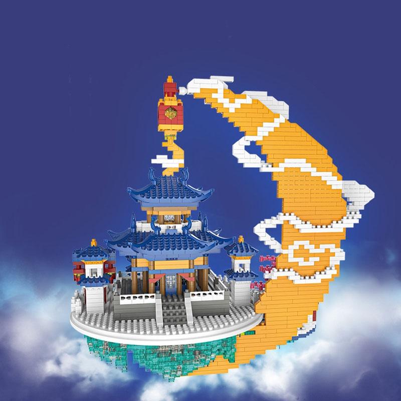 High-quality Abs Diamond Microgranule Building Blocks Compatible With Lego Traditional Chinese Style Castle Toy Wholesale