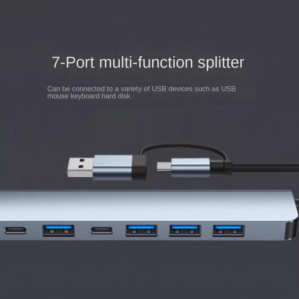 1 bis 7 Typ-C Erweiterungsdock-Hub Typ-C Dockingstation Für Computer/Maus/Mobiltelefone/Tablets