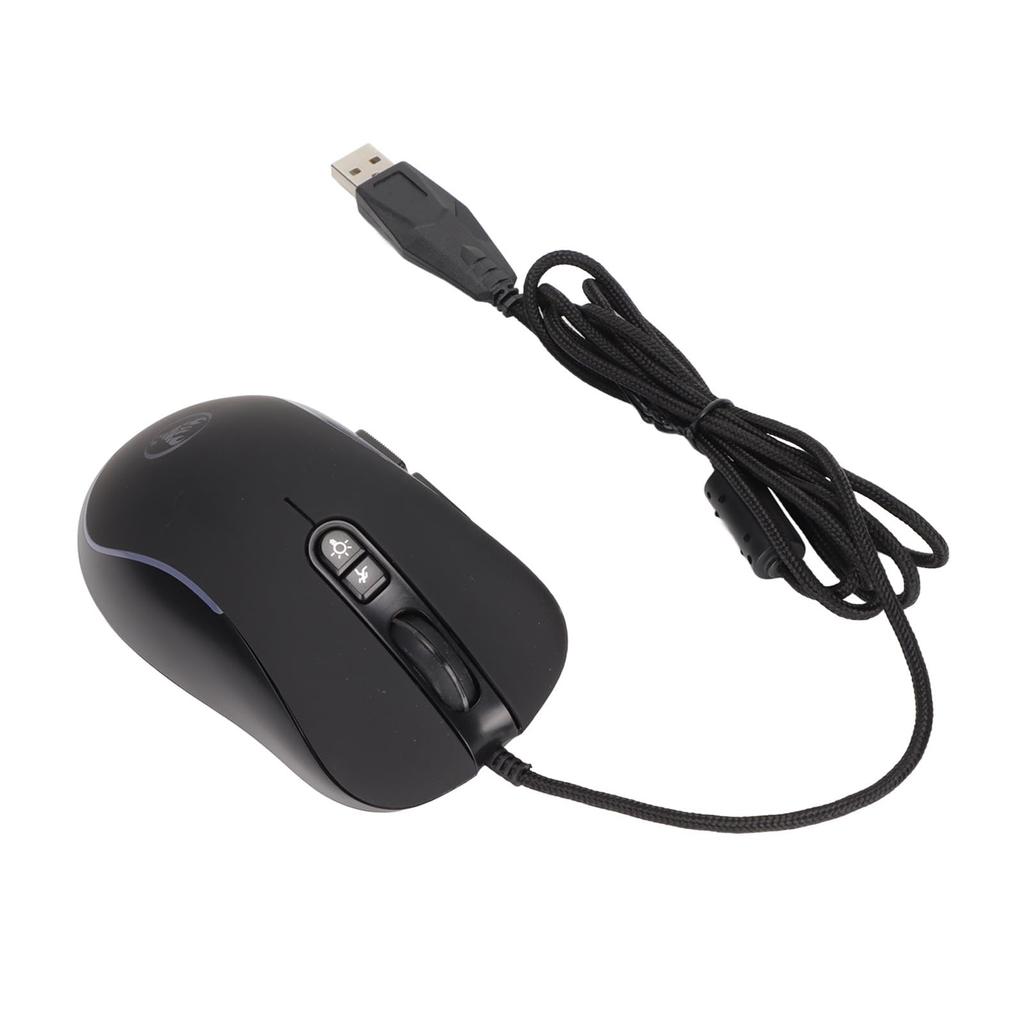 Wired Mouse, Mechanical Mouse Ergonomics 4800 DPI, Programmable for Linux and Windows.