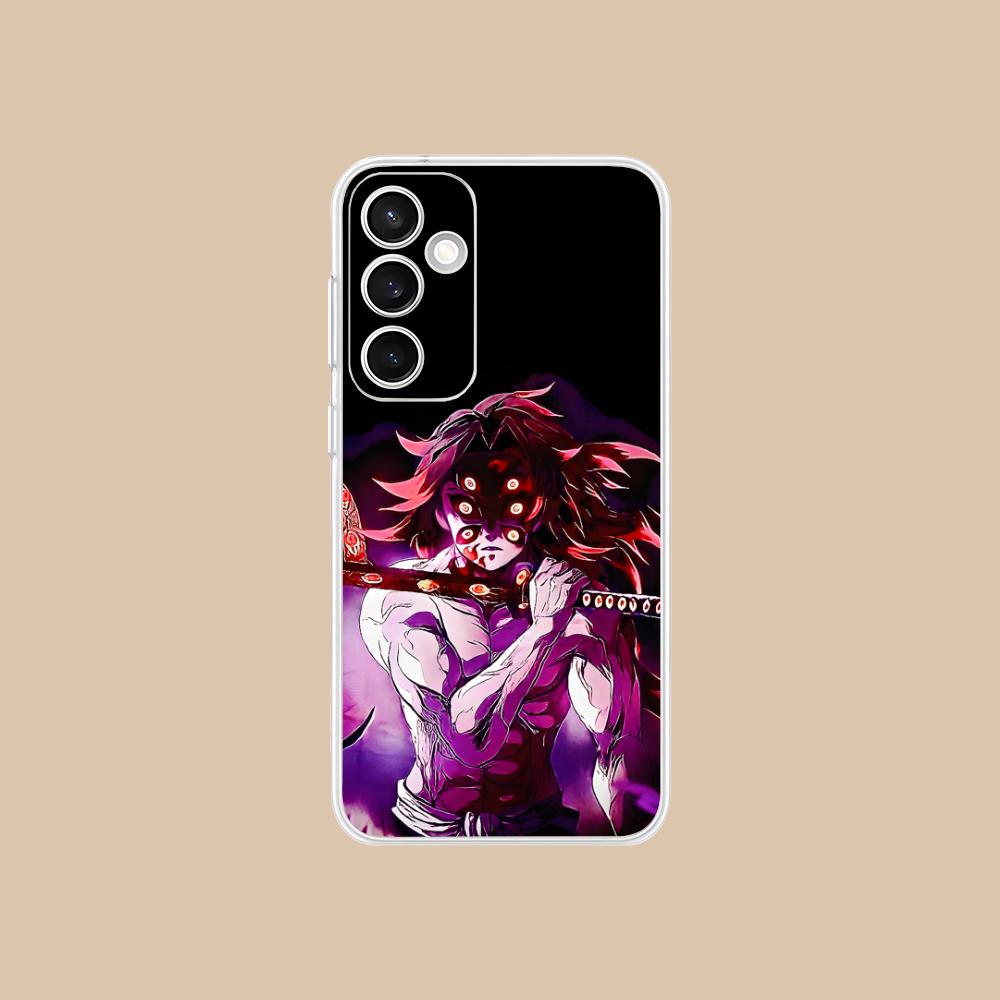Demon Slayer Kokushibo Phone Case for Samsung Galaxy S25 S24 S23 S22 S21Plus FE Ultra Clear Colour Protective Luxury Smartphone