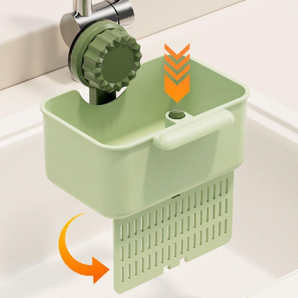 2Pcs Detachable Sink Strainer Basket Creative Fruit Washing Filter Rack Bathroom
