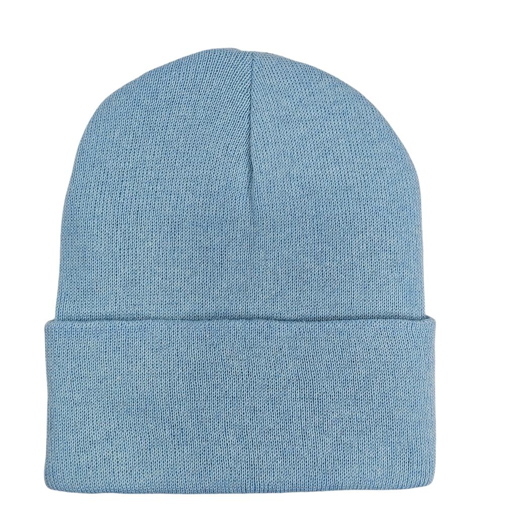 Custom Plain Knit Beanie Soft Winter Hat with 58 Colors Ready Stock Embroidery Logo