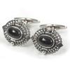 Tolle Manschettenknöpfe, silber-schwarz, SV925, Herrengröße 19B, gebraucht