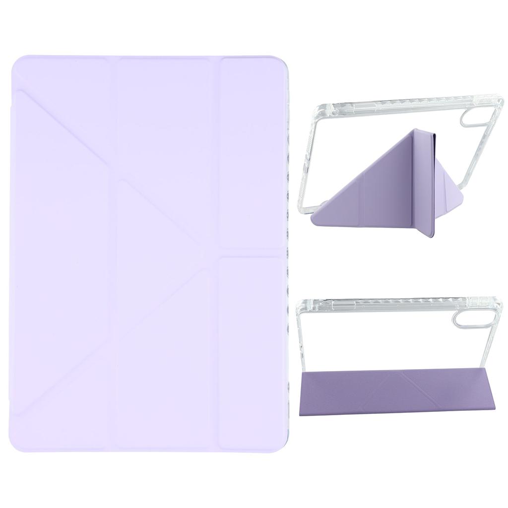 For Xiaomi Redmi Pad 2 Etui PU Lær Origami Stativ Gjennomsiktig Nettbrettdeksel