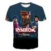 Roblox Game kids T-shirt cosplay costumes Child Cartoon Short sleeve top 3D Print Casual Street Clothes