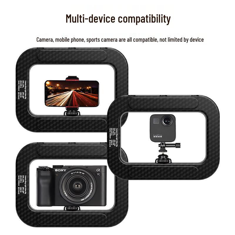 YM200 Przenośne światło pierścieniowe do fotografii beauty, transmisji na żywo i użytku na zewnątrz