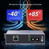 Industrial Gigabit Fiber Media Converter with DIN Rail Mount