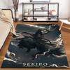 "Samurai zu Pferd Teppich - Sekiro Shadows Die Twice Blitz-Print" Geeignet für die Verwendung als rutschfeste Unterlage für Wohnzimmer, Schlafzimmer, Sofas