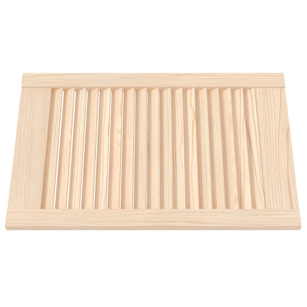 Slatted Design Cabinet Door 61.5 X 39.4 Cm Solid Pine Wood