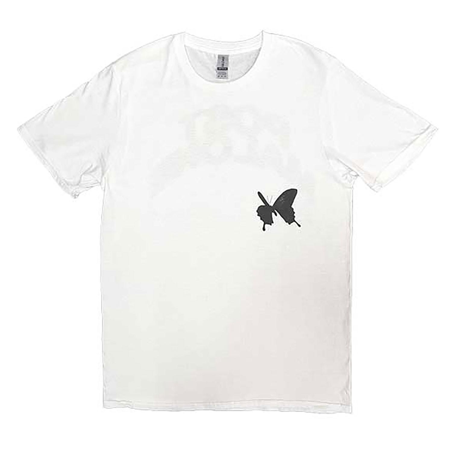 Men s Post Malone Curved Logo 2023 Tour T-shirt Large White S