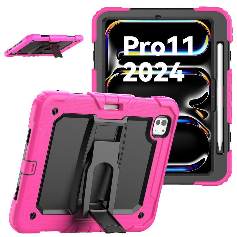 Silicone PC Full Coverage Case IPad Pro 11 Inch Air 6 With Shockproof Stand Anti-Scratch Design