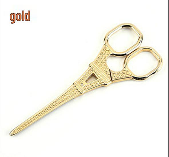 14cm Stainless Steel Eiffel Tower Shaped Scissors - Retro Thread Snippers & Tea Bag Cutters