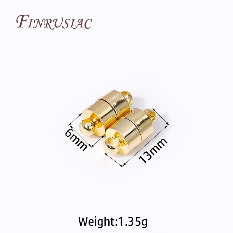 18K Gold Plated Magnetic Clasps For Bracelets,Jewelry Clasps Connectors,Necklace Clasps,Supplies For Jewelry DIY Accessories 1 piece