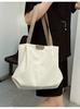 Canvas Tote Bag Women Large Capacity Casual Everyday Shoulder Bag For Daily Use
