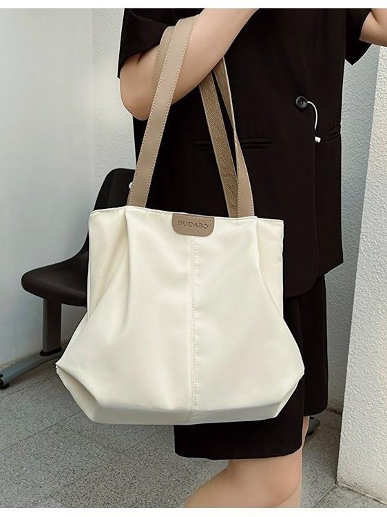 Canvas Tote Bag Women Large Capacity Casual Everyday Shoulder Bag For Daily Use