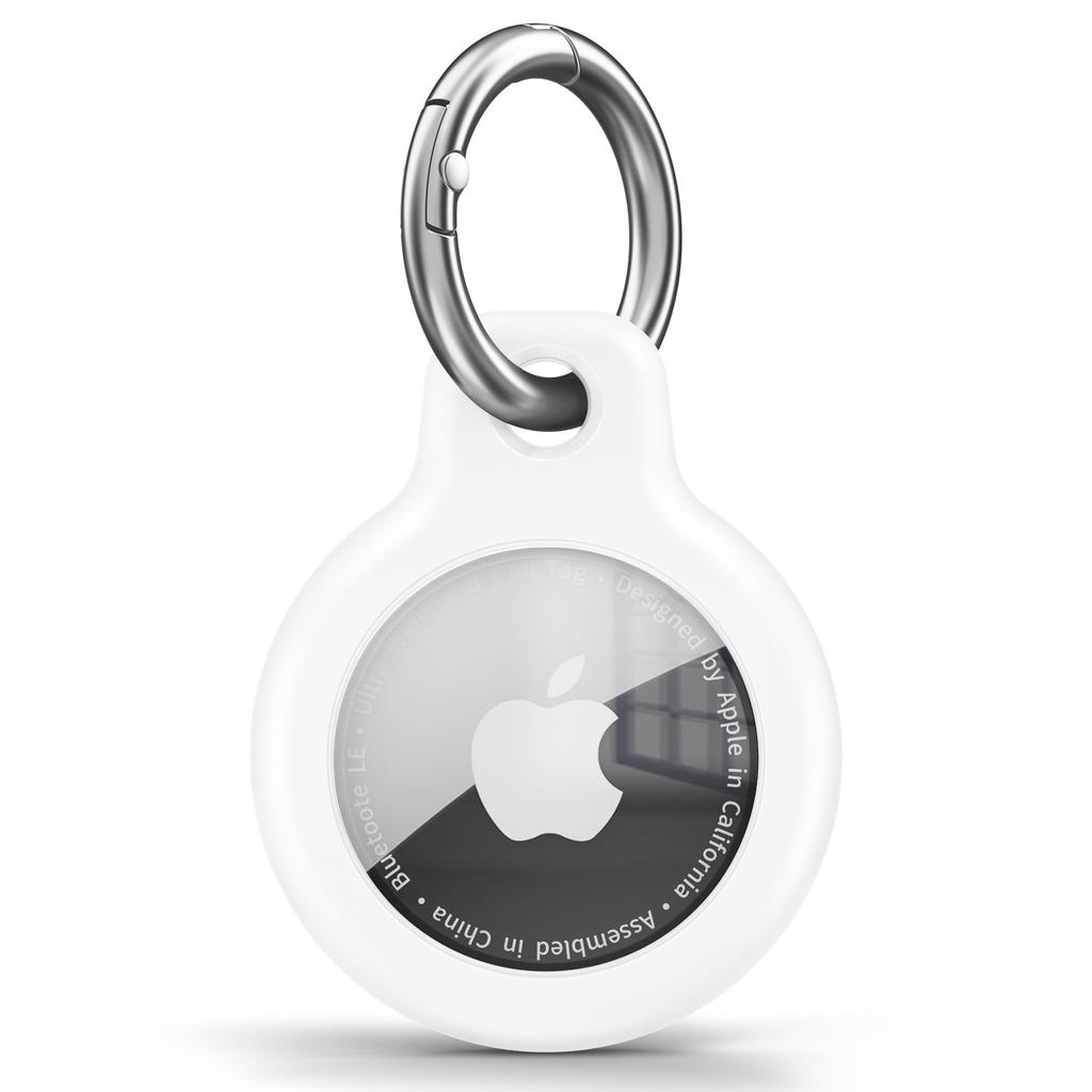 TPU Cover for Air tag Holder with Keychain Protective Shell Tracker Accessories Anti-scratch Sleeve For Air tag Case