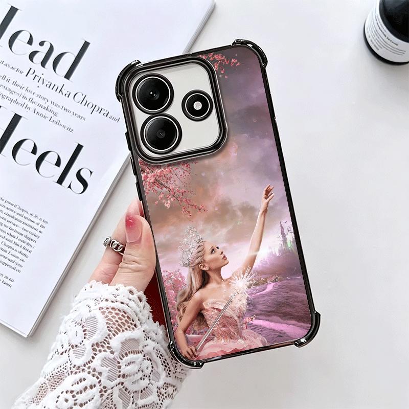 A-Ariana G-Grande Plating Phone Case For Xiaomi Redmi Note 14 15 Pro Plus 13 12 11 11S 11T 10 9S 9 5G Anti-Fall Airabag Cover