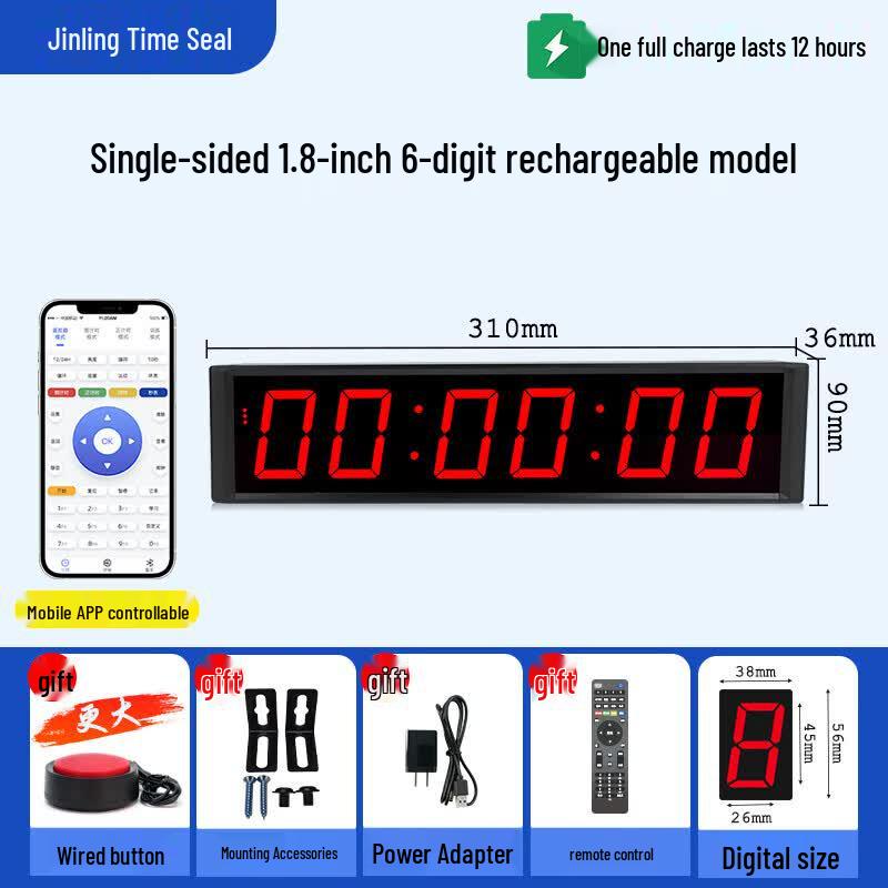 JINLING SHIYIN Hand-Clap LED Digital Timer