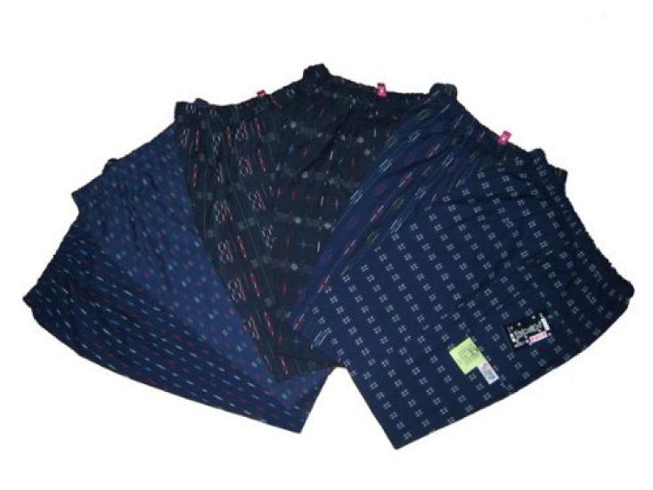 Watanosato Set of Monsura Monpe for Farm Work M [275-3set] [Kurume-ori Kasuri-style Dobby-woven Monpe] 3-piece Work, Wear, Size