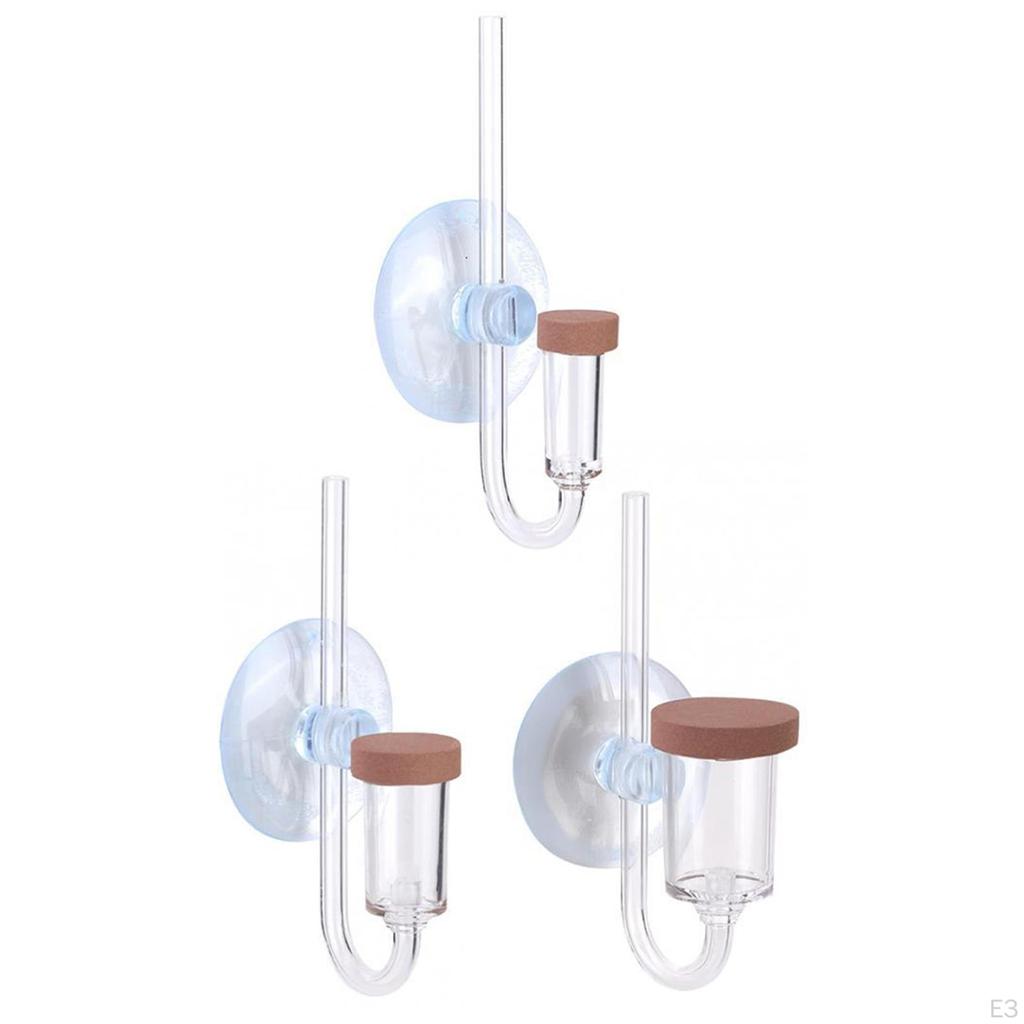 Aquarium Air Diffuser Carbon Dioxide Refiner Clear Small CO2 Bubble Marker for Glass Water