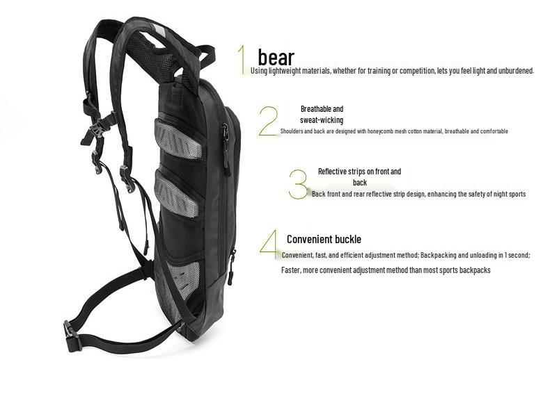 Water-Resistant Outdoor Backpack for Ski, Motorcycle, Riding, Hiking, Travel, Climbing, and Fitness