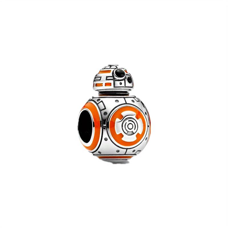 

Найпопулярніший 100% срібний кулон Disney Star Wars модний подарунок для жінок Шарм для браслета своїми руками