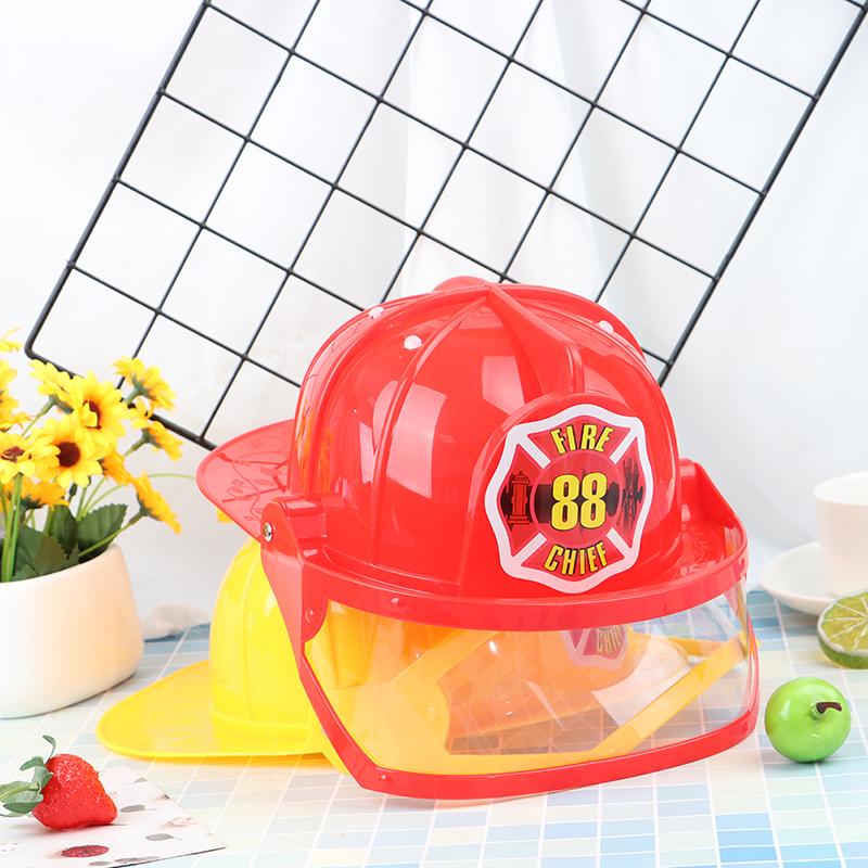 Kids Fireman Helmet Firefighter Hats Fancy Dress Accessories