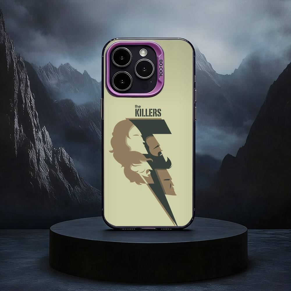 

B-Band T-The K-Killers Phone Case For iPhone17,16,15,14,13,12,11 Plus,Pro Max Black Candy silver phone case iPhone13PRO