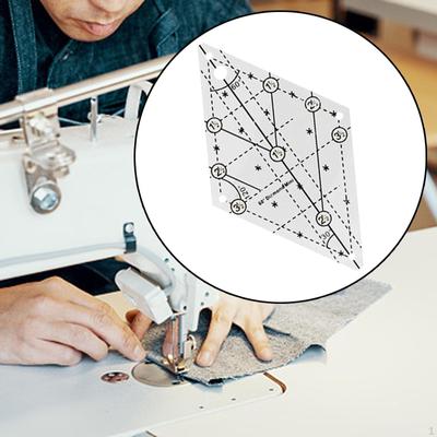 60 Degree Diamond Quilting Template Templates Ruler Simplicity Acrylic Portable