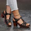 Comfortable Bohemian Style Women's Wedge Sandals  Open Toe, Buckle Strap, Heart Detail, Versatile for Beach & Travel,  Strappy Sandals