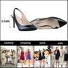 Women‘s Pumps Stilettos Sexy 8cm High Heels Pointed Toe Transparent Slingback Women Party Dress Wedding Shoes Elegant Large Size