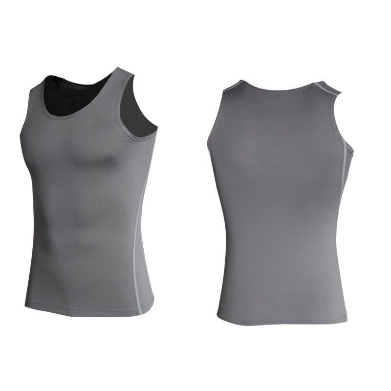 

Men s Quick-Dry High Elastic Training Vest - Breathable, Sweat-Wicking Base Layer for Running & Basketball Medium