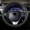 Genuine Leather Steering Wheel Cover for Toyota Corolla Fortuner Sequoia Auris Avensis YARIS Vios Celica 86 Auto Accessories