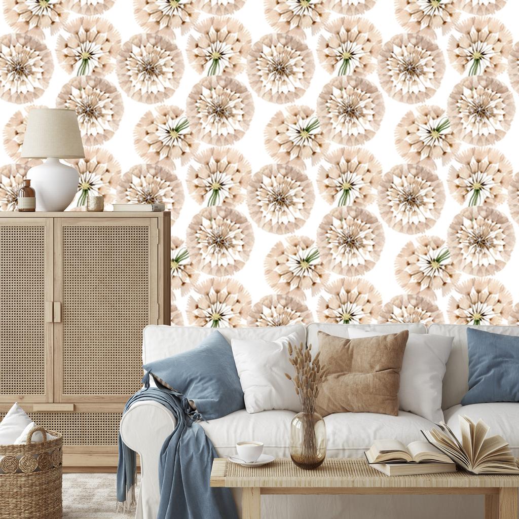 Dandelions wallpaper for living room and bedroom 50x1000