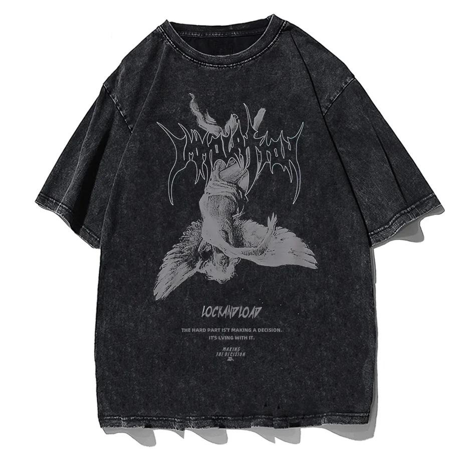 Devil Tarot Debiruman Devilman Crybaby Men's Tshirt Japan Anime Tee Shirt Harajuku Manga T-Shirts Cotton Clothing