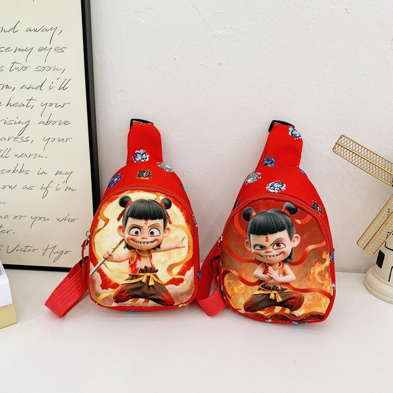 Schoolbag 2025 New Nezha Cartoon Children's Shoulder Men's and Women's Treasures Casual Cute Accessories Mini Bag