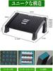 Adjustable Footrest with Rubber Base Non-Slip (Black)