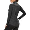 Women's Casual Half-zip Pullover Long-sleeve Top