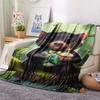 1PC Fairy Tale Style Print FlAannel Blanket, High Quality Comfortable for All Seasons, Home Decor, Warmth and Comfort