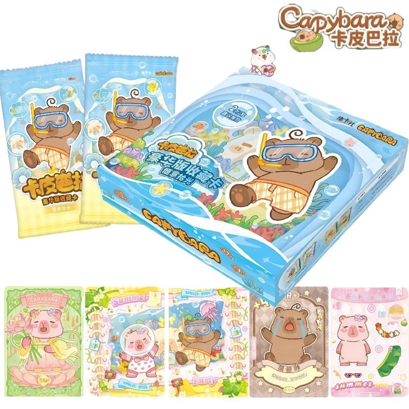 Official Genuine Capybara Comfort Time Series Card Comics, Holiday Gifts, Cute Boys and Girls Collection Toy Cards, Box