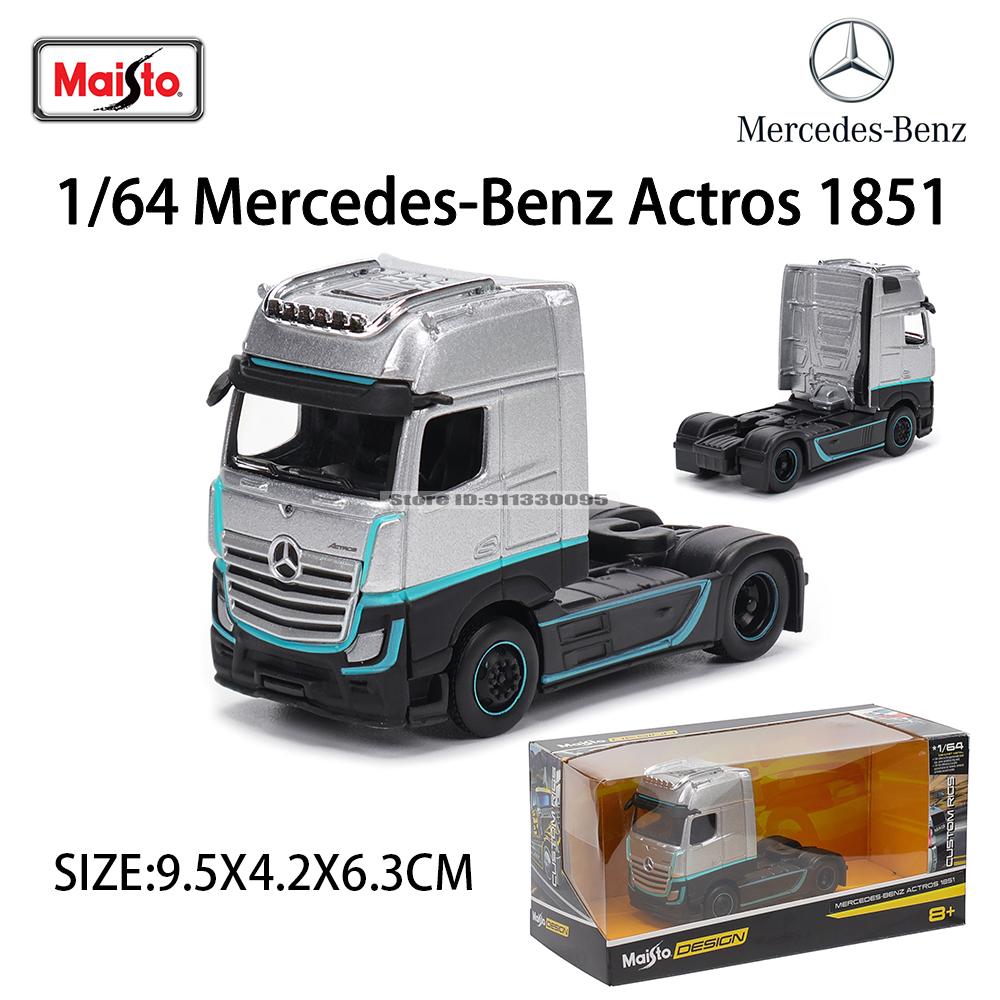 

Maisto 1:64 Mercedes-Benz MACK Anthem Trailer trailer model simulation car model alloy car toy male collection gift