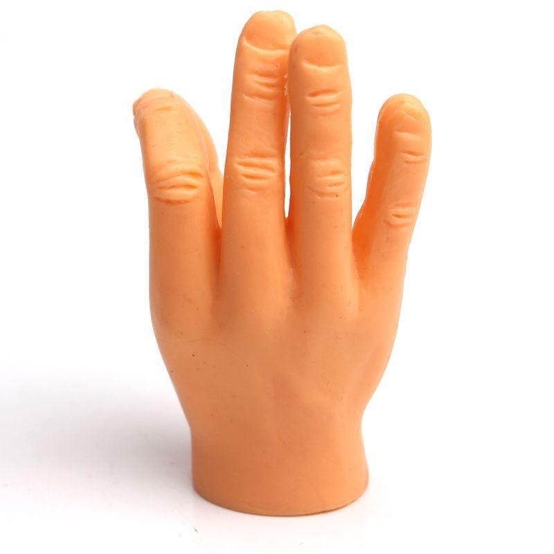 Cartoon Fun Creative Funny Mini Finger Puppet Set Soft Little Hands Five Finger Model Gestures Tease Cat Pet Toys Halloween Gift