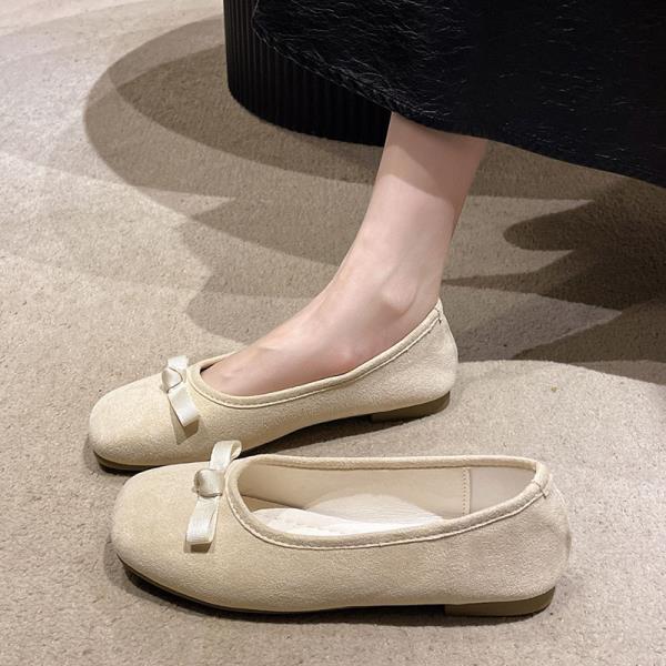 Fashion Elegant Slip On Shoes For Women Soft Ballet Flats Autumn Bow-Knot Female Footwear Slip-on Ballerinas Summer Fall New Butterfly D